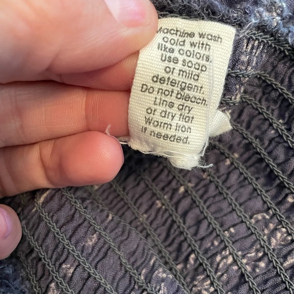 Japna Clothing Strapless Flair Leg Blue Bohemian Hippie Romper Womens Size Small - Picture 8 of 9